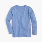 J.Crew Boys' long-sleeve pocket T-shirt in slub cotton