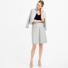 J.Crew A-line skirt in black-and-white tweed