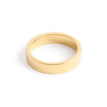 J.Crew 14k gold 4mm flat band