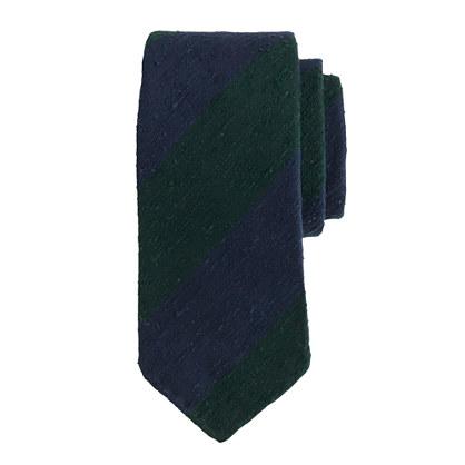 J.Crew Drake's® regimental stripe tie in blue and green