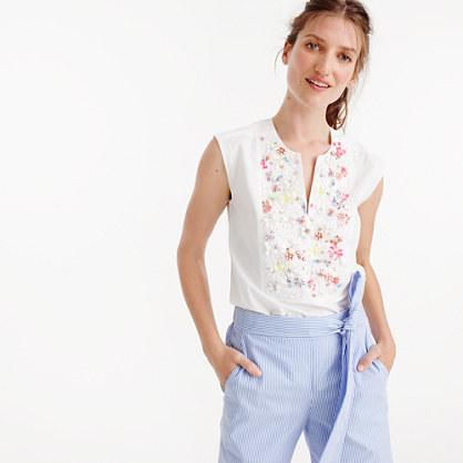 J.Crew Collection Thomas Mason® for J.Crew embellished sleeveless top