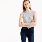 J.Crew Cotton Jackie shell in dot