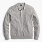 J.Crew Cotton-cashmere piqu&eacute; polo sweater