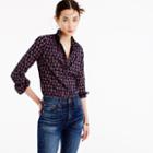 J.Crew Petite perfect shirt in floral printed Indian cotton