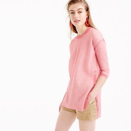 J.Crew Oversized side-button tunic sweater