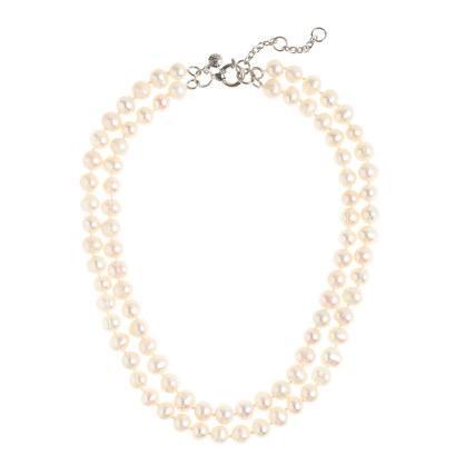 J.Crew Freshwater pearl double-strand necklace