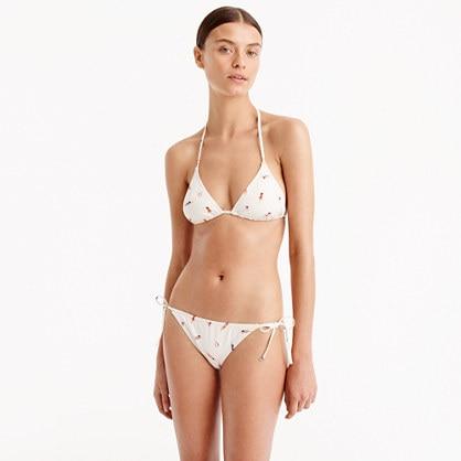 J.Crew String bikini top in swimmer print