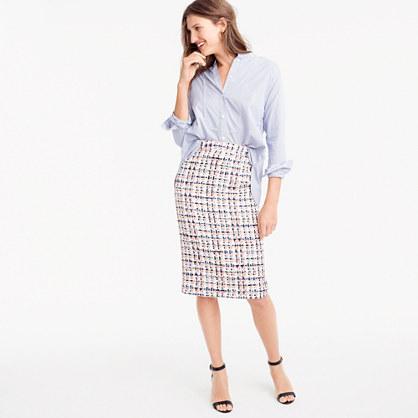 J.Crew Collection pencil skirt in French tweed