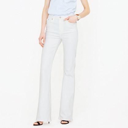 J.Crew Petite Ashbury flare jean in white