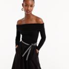 J.Crew Off-the-shoulder foldover top