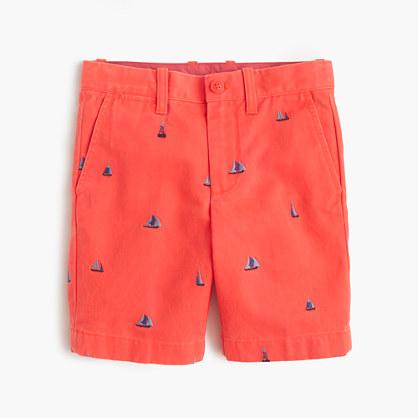 J.Crew Boys' Stanton critter short in sailboats