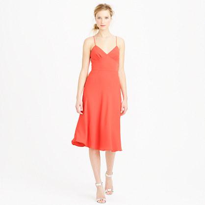 J.Crew Aubrey dress in drapey matte crepe