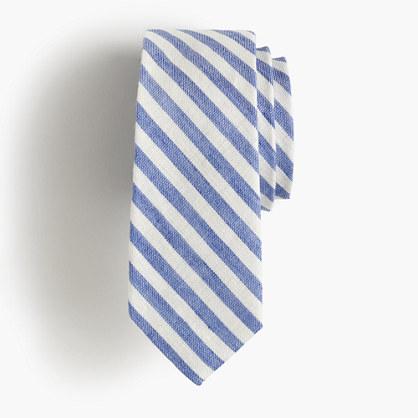 J.Crew Boys' linen-cotton tie in retro stripe