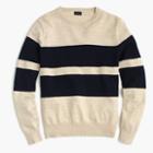 J.Crew Slim rugged cotton crewneck sweater in bold stripe