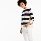 J.Crew Italian cashmere mixed-stripe crewneck sweater