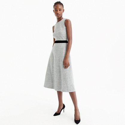 J.Crew TallA-line dress with velvet tie