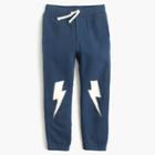J.Crew Boys' classic sweatpant with glow-in-the-dark lightning bolts