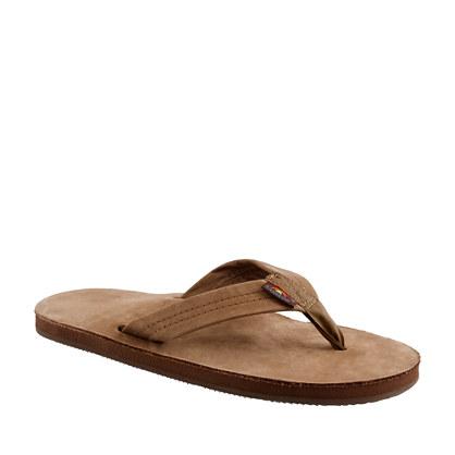 J.Crew Men's Rainbow&reg; leather flip-flops