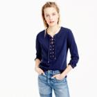 J.Crew Lace-up T-shirt