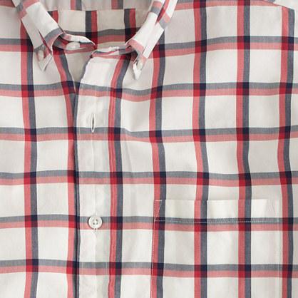 J.Crew Slim Secret Wash shirt in summer check