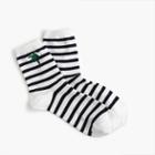 J.Crew Ankle boot socks in palm tree stripe