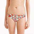 J.Crew Low rider bikini bottom in watermelon print