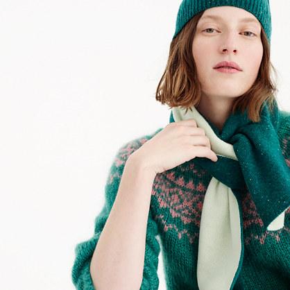J.Crew Two-tone scarf in everyday cashmere