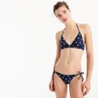 J.Crew Structured string bikini top in tiny bouquet floral