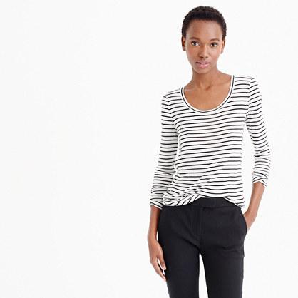 J.Crew 10 percent long-sleeve T-shirt in stripe