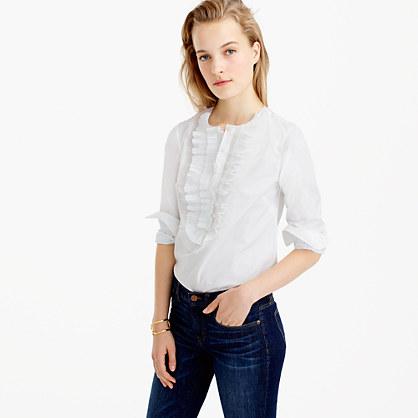 J.Crew Collection Thomas Mason® for J.Crew ruffle-front popover