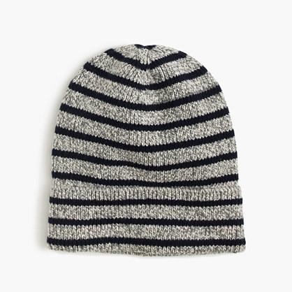 J.Crew Boys' striped cotton beanie hat