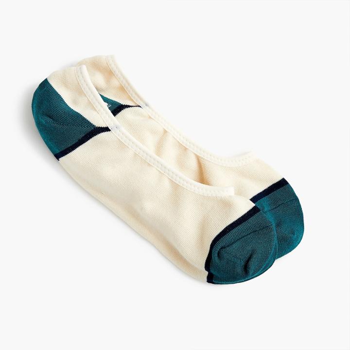 J.Crew Performance no-show colorblock socks