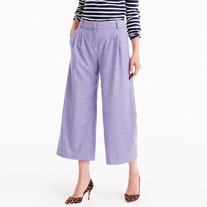 J.Crew Cropped pant in heathered wool flannel