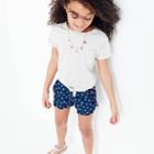 J.Crew Girls' ruffle pull-on short in stars