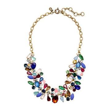 J.Crew Asymmetrical stone necklace