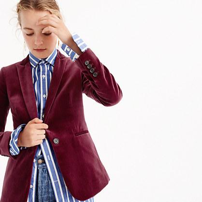 J.Crew Petite Parke blazer in velvet