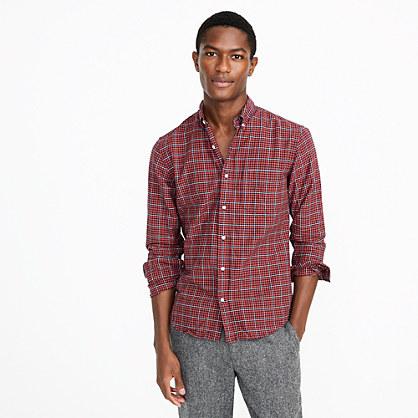 J.Crew American Pima cotton oxford shirt in red plaid