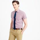 J.Crew Thomas Mason&reg; for J.Crew Ludlow short-sleeve shirt in red tattersall