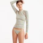 J.Crew Long-sleeve rash guard in sunshine stripe