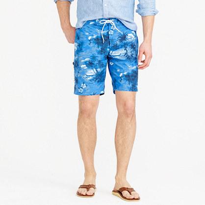J.Crew 9 board short in blue palms