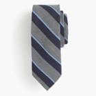 J.Crew Wool-silk tie in grey stripe
