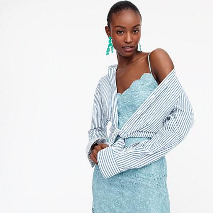 J.Crew Spaghetti-strap dress in guipure lace