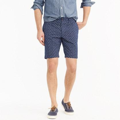 J.Crew 9 stretch cotton paisley print short