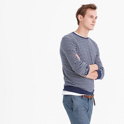 J.Crew Lightweight Italian cashmere crewneck sweater in stripe