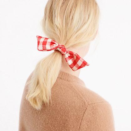 J.Crew Gingham hair tie