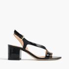 J.Crew Asymmetrical strappy sandal (60mm) in patent leather