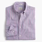 J.Crew Slim Secret Wash shirt in red and blue stripes