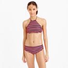 J.Crew Cropped bikini top in classic stripe