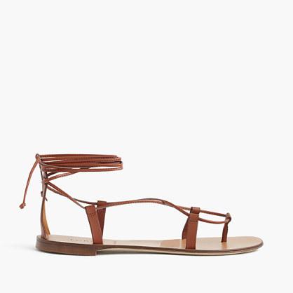 J.Crew Leather lace-up sandals