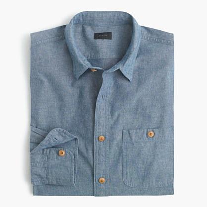 J.Crew Rustic cotton shirt in solid